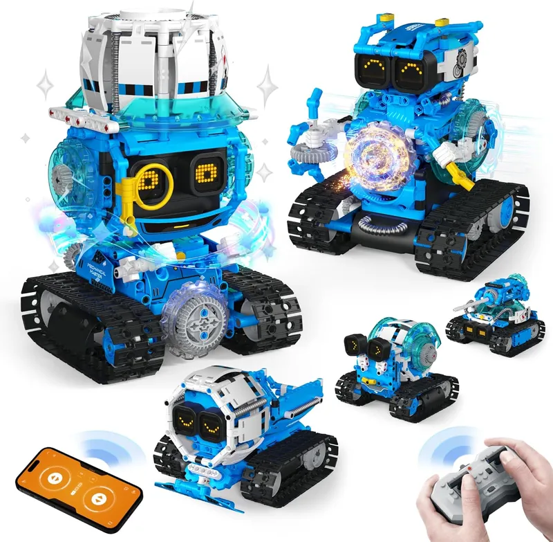Opmind 5 in 1 STEM Robot Building Toys for Boys Age 8-13